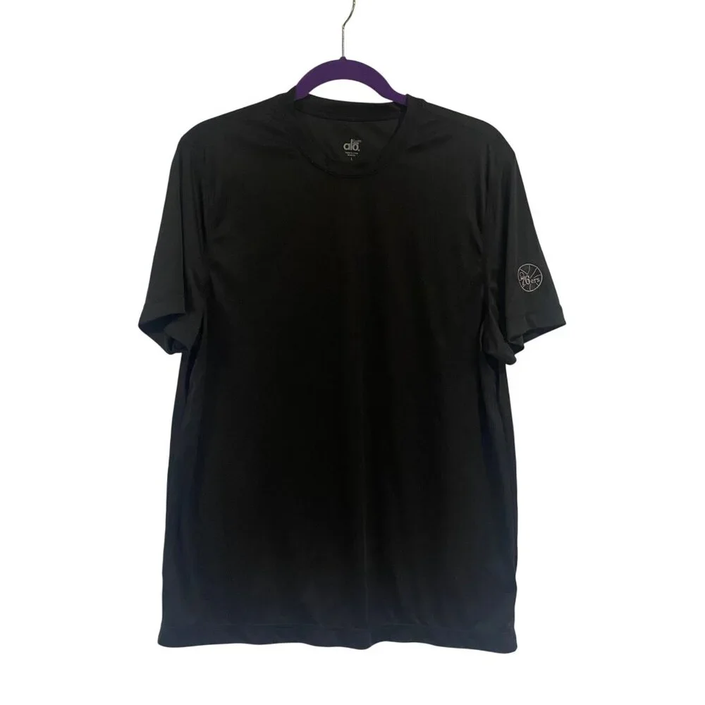 ALO Yoga CoolFit Black Philadelphia‎ 76ers Top Size L